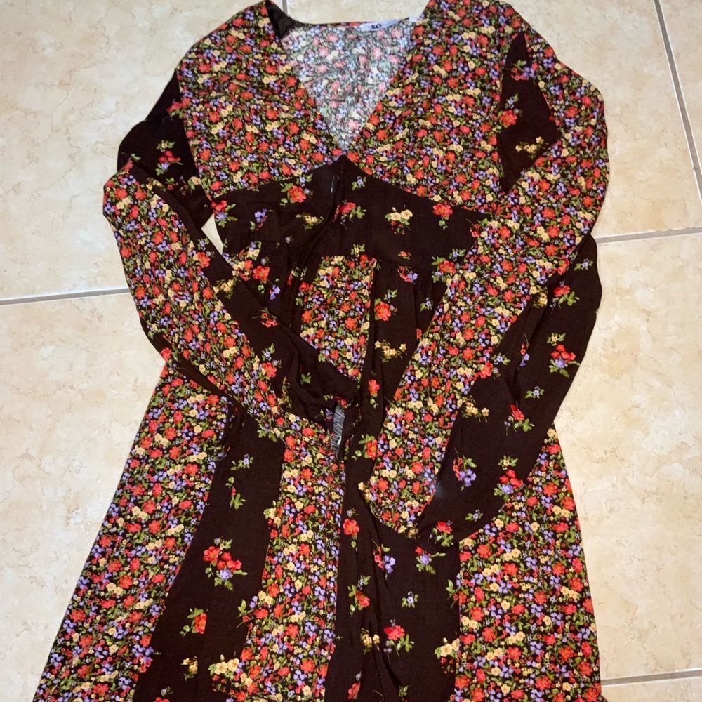 SO Multicolor Floral Dress